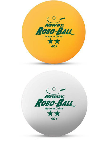 Robo-Ball Table Tennis Balls (40+ mm) White / 1 Dozen (12 Balls)